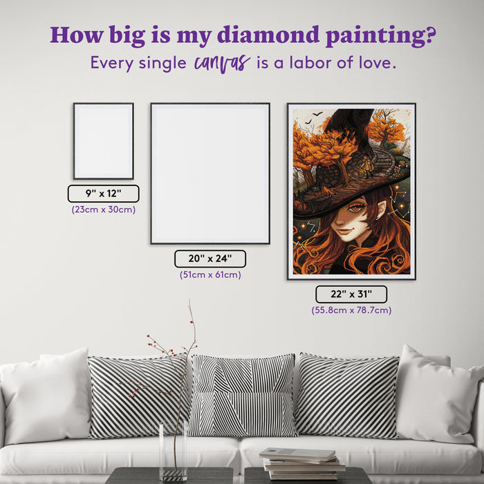 Diamond Painting The Spiral 22" x 31" (55.8cm x 78.7cm) / Square With 45 Colors Including 2 ABs and 1 Fairy Dust Diamonds / 70,784