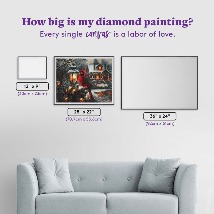 Diamond Painting The Visitor 28" x 22" (70.7cm x 55.8cm) / Square with 76 Colors including 2 ABs and 2 Fairy Dust Diamonds / 63,616
