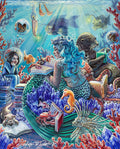 Diamond Painting Undersea Library 25.6" x 31.9" (65cm x 80.9cm) / Square with 59 Colors including 3 ABs and 1 Iridescent Diamond and 4 Fairy Dust Diamonds / 84,825