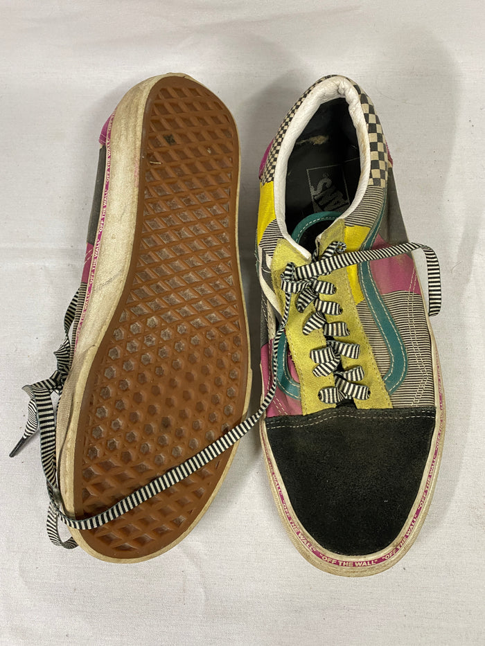 Vans Old Skool Juxtapose Off The Wall Multi-Colored and Checkered Men's Size 10.5/Women's Size 12