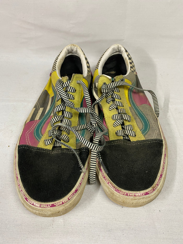 Vans Old Skool Juxtapose Off The Wall Multi-Colored and Checkered Men's Size 10.5/Women's Size 12