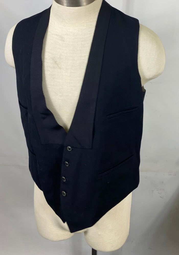 Vintage 1880's-1910's Black Tuxedo Suit Jacket with Vest Men's Size Unknown