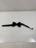 Vintage 1920s Black Clip On Bowtie