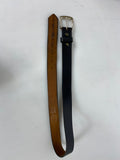 Vintage Jay Pee Black Leather Police Belt Men's Size 34