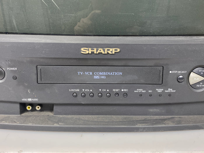 Vintage Sharp 25VT-H80 VCR/TV Combo CRT Monitor