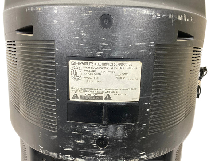 Vintage Sharp 25VT-H80 VCR/TV Combo CRT Monitor