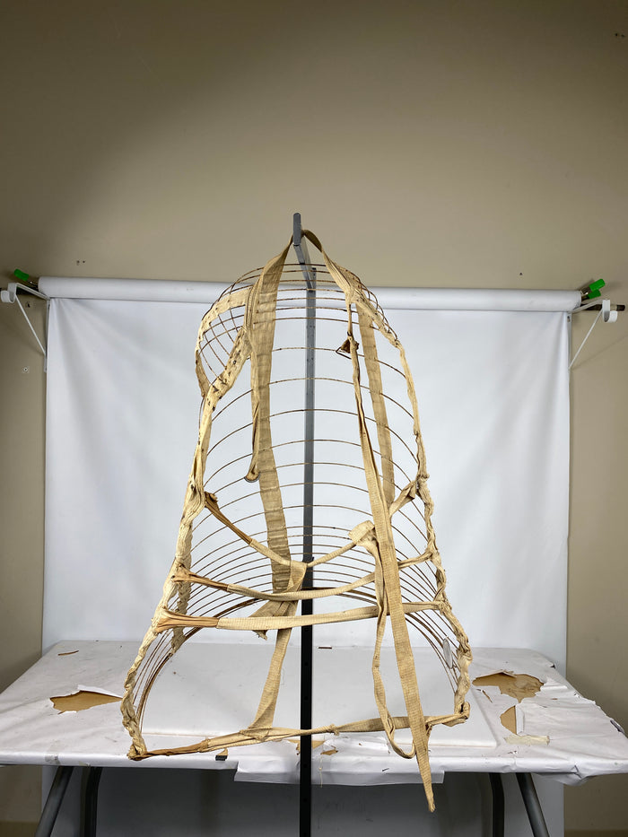 Vintage Wire Bustle Cage Hoop Skirt #3