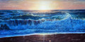 Diamond Painting West Coast Ocean 40" x 20" (101.8cm x 50.6cm) / Round with 79 Colors including 2 ABs and 1 Frosted Diamond and 4 Fairy Dust Diamonds / 68,080