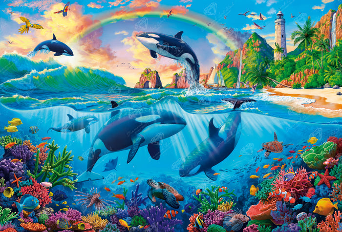 Whales in the Ocean