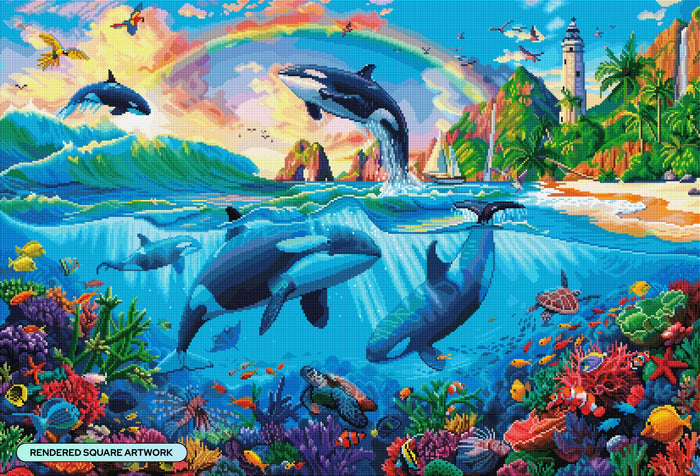 Whales in the Ocean