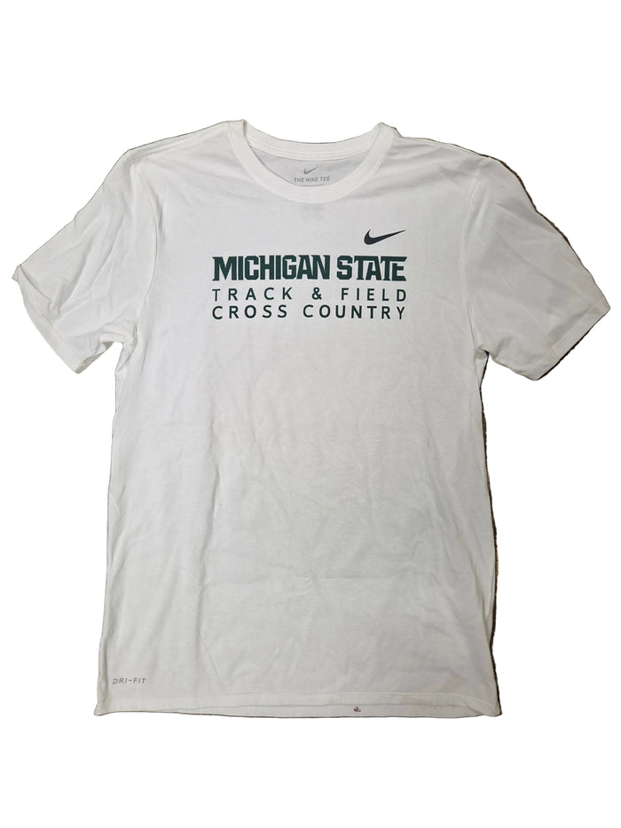 Nike White Dri-Fit Track & Field Cross Country T-Shirt Men's Size M
