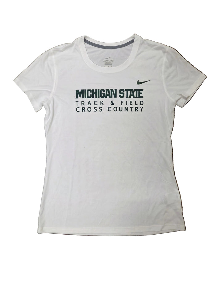 Nike White Dri-Fit Track & Field Cross Country T-Shirt Women's Size L
