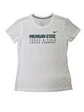 Nike White Dri-Fit Track & Field Cross Country T-Shirt Women's Size XS
