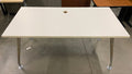 White Rectangular Laminate Table