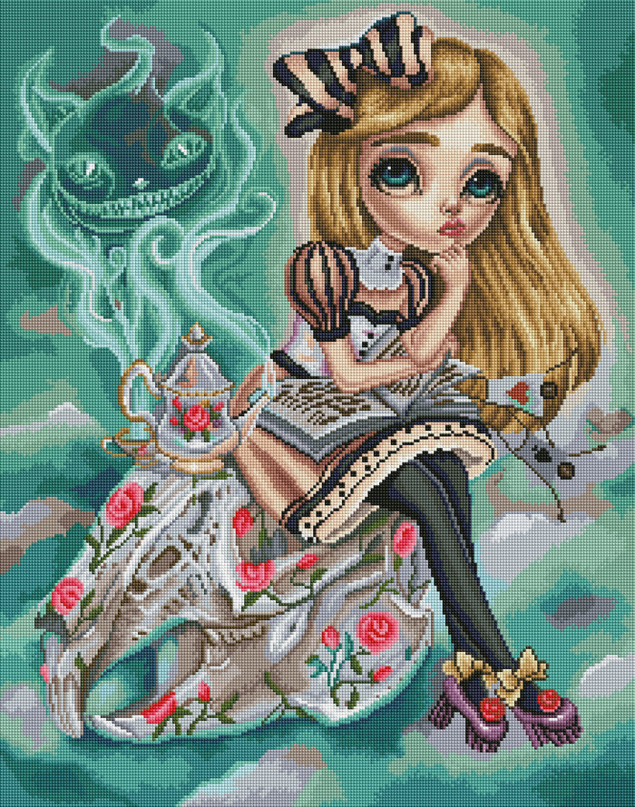 Diamond Painting Who Killed The Rabbit? 22" x 28″ (56cm x 71cm) / Square with 49 Colors including 2 ABs / 62,101