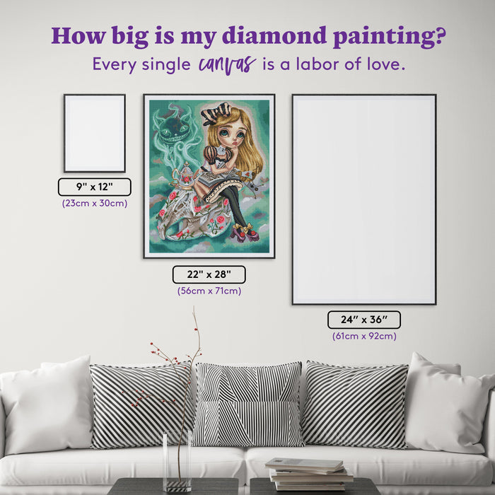 Diamond Painting Who Killed The Rabbit? 22" x 28″ (56cm x 71cm) / Square with 49 Colors including 2 ABs / 62,101