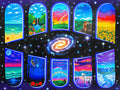 Diamond Painting Windows of the Soul 36.6" x 27.6" (93cm x 70cm) / Square with 60 Colors including 4 ABs and 3 Fairy Dust Diamonds / 104,813