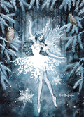 Diamond Painting Winter Ballet 27.6" x 38.2" (69.9cm x 96.8cm) / Square with 61 Colors including 1 AB and 3 Fairy Dust Diamonds / 109,309