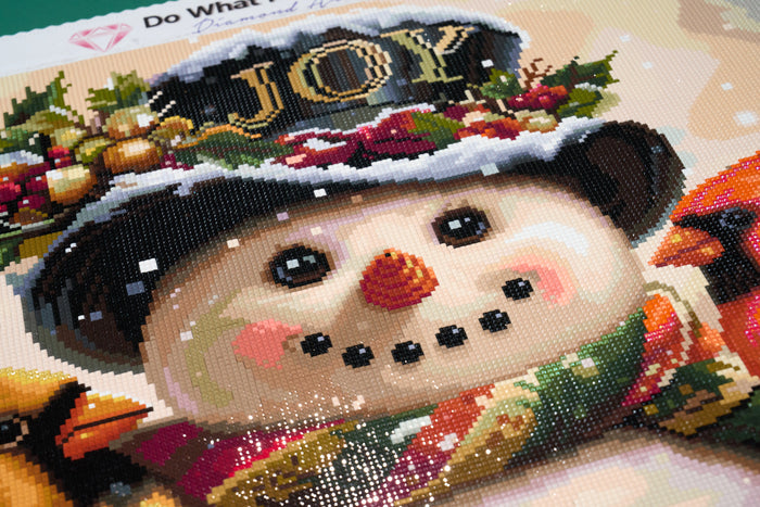 Diamond Painting Winter Joy 28" x 22" (70.7cm x 55.8cm) / Square with 88 Colors including 1 AB and 4 Fairy Dust Diamonds / 63,616