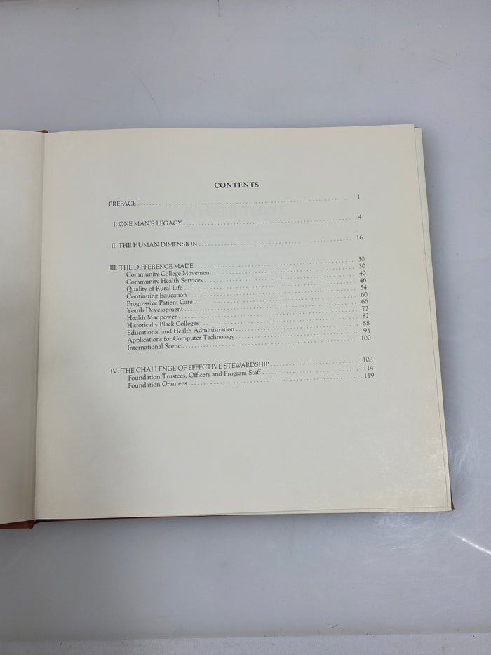 W.K. Kellogg Foundation the First Half-Century 1930-1980 Ex-library HC