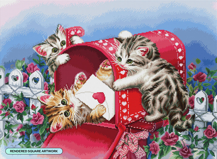 Diamond Painting You've Got Mail 30" x 22" (75.9cm x 55.8cm) / Square With 60 Colors Including 2 ABs and 4 Fairy Dust Diamonds / 68,320