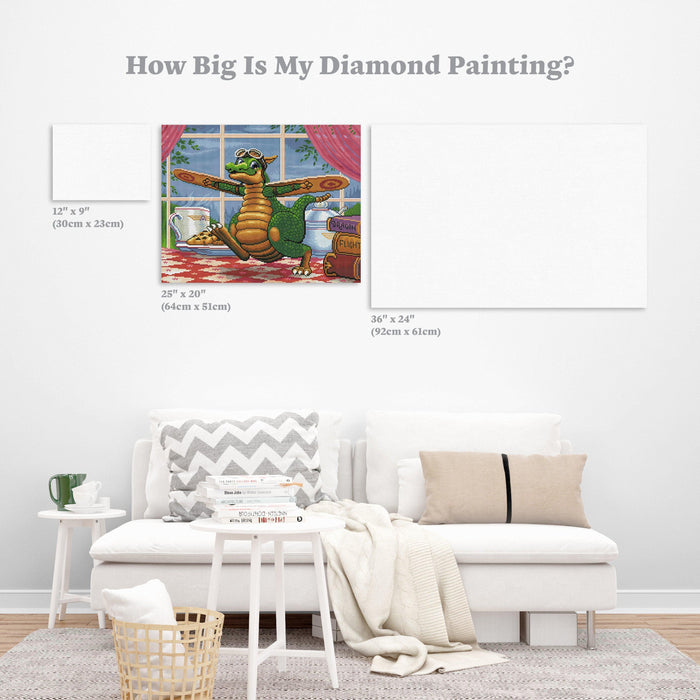 Diamond Painting ZoomZoom 25" x 20″ (64cm x 51cm) / Round with 46 Colors including 4 ABs / 41,268